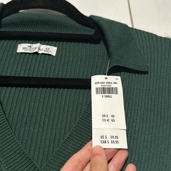 Long Sleeve Green Mini Dress - Picture 2 of 4